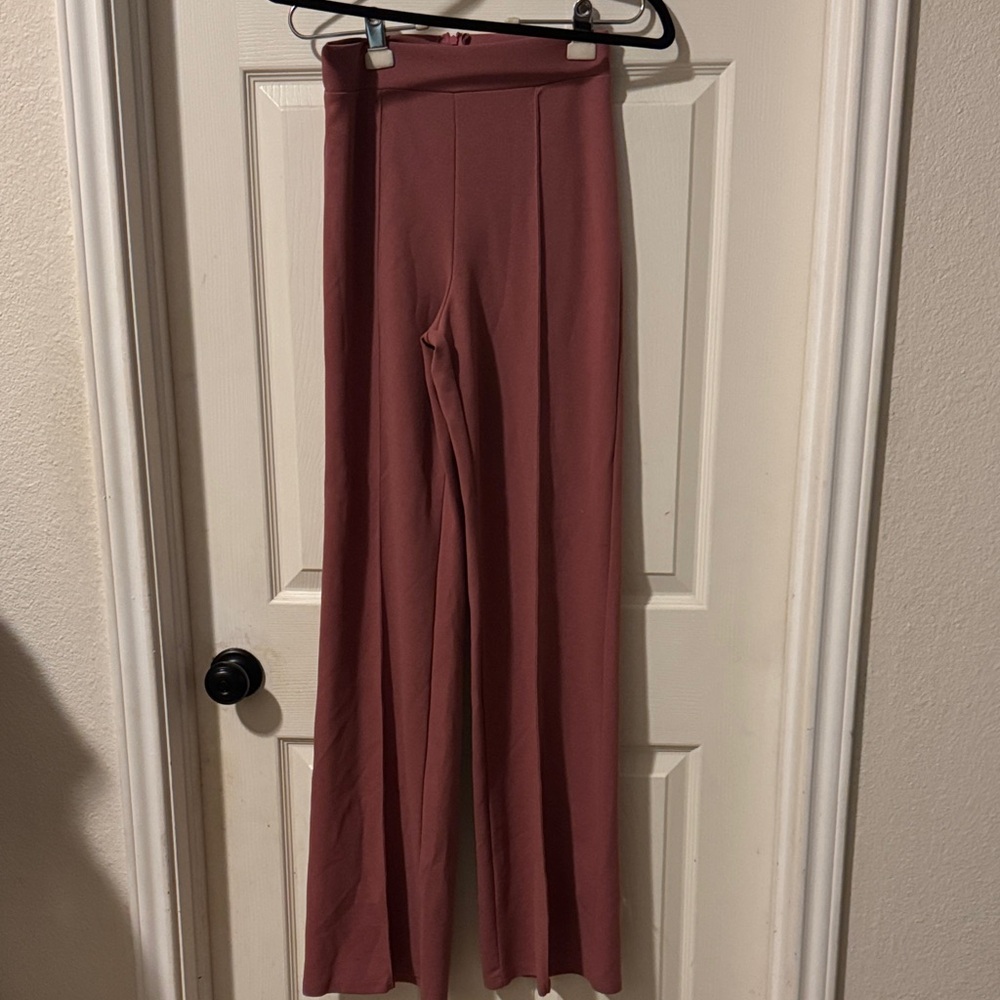 Women's Mauve High-Waisted Pants